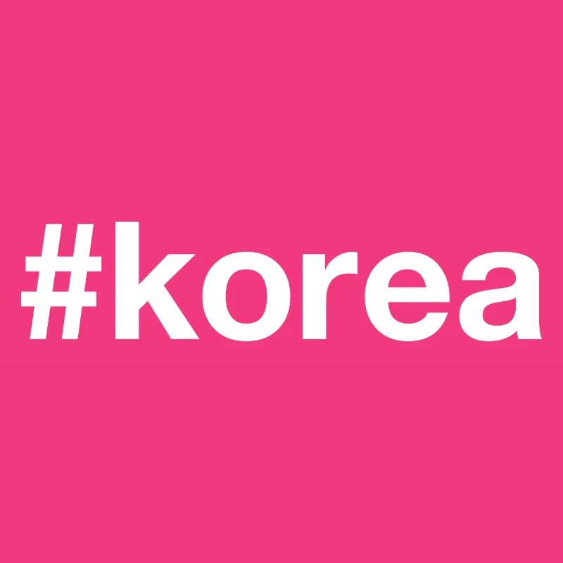 KOREA Hashtag