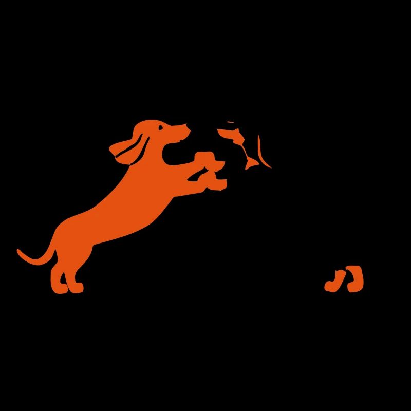 dog dancing teckel