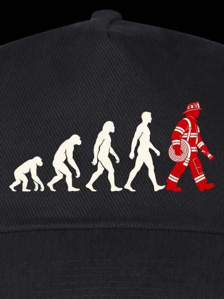 Evolution zum Feuerwehrmann mit Schlauch