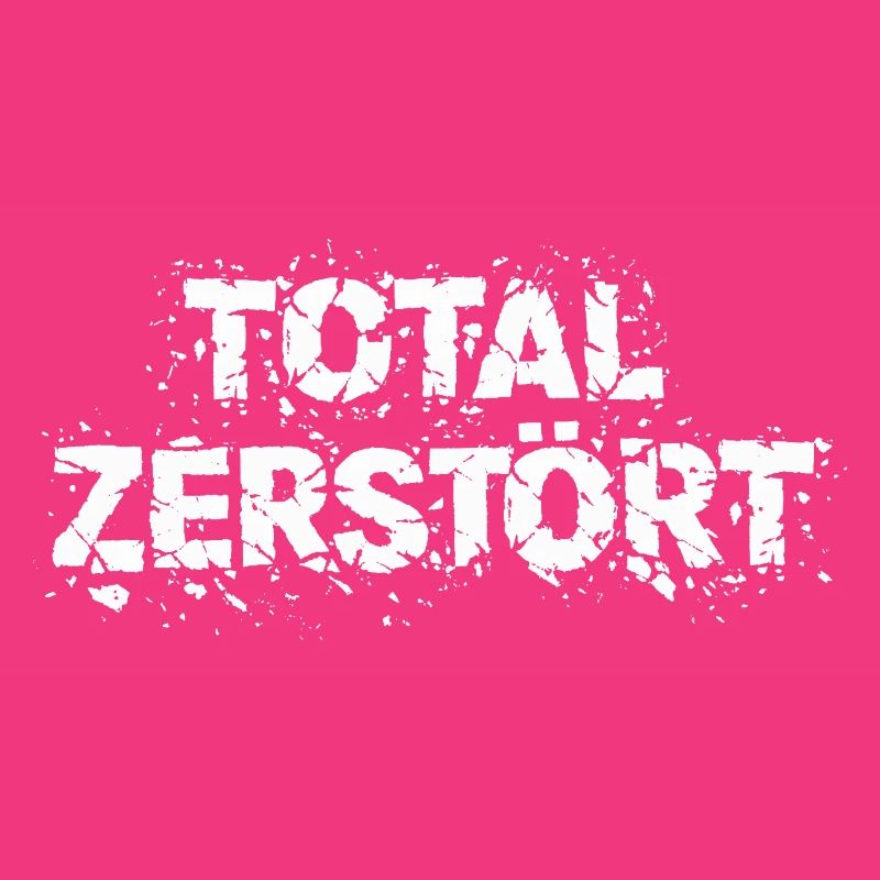 Totalement détruit - Déclaration de conception grunge