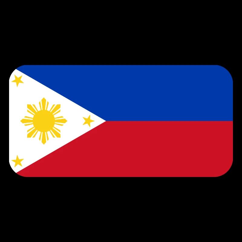 PHILIPPINES FLAG round corner 400 dpi