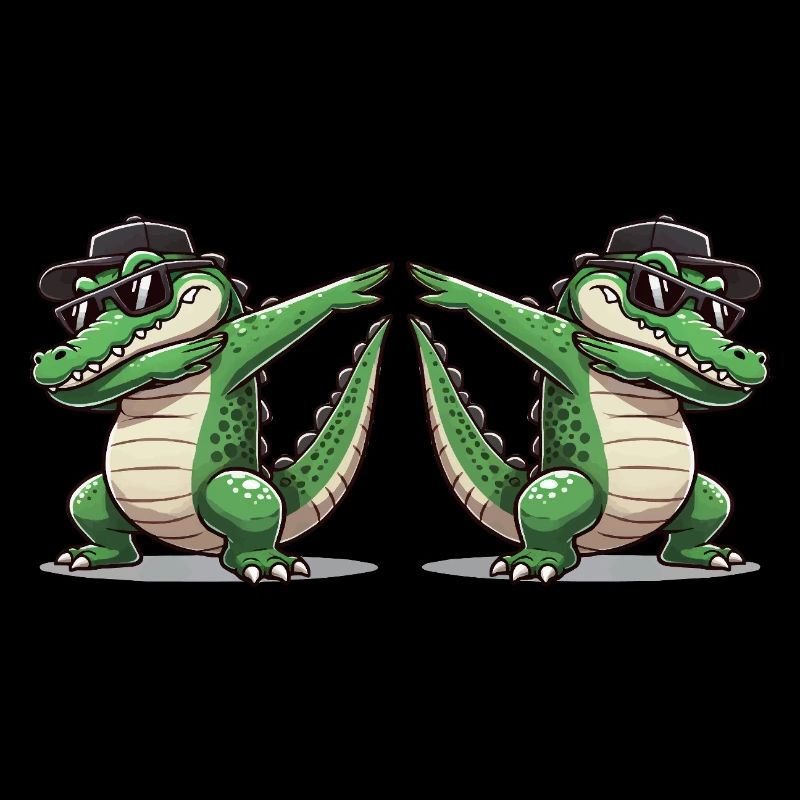 Crocodile Comic Dabbing 2