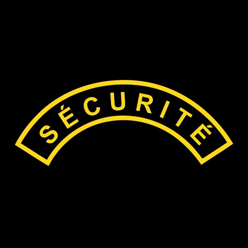Ecusson Sécurité demilune 2c
