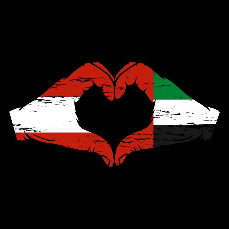 Austria United Arab Emirates Flag