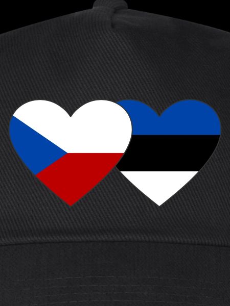 Tschechien Estland Flagge Herz