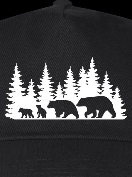 Silhouette Wald Tierwelt Design