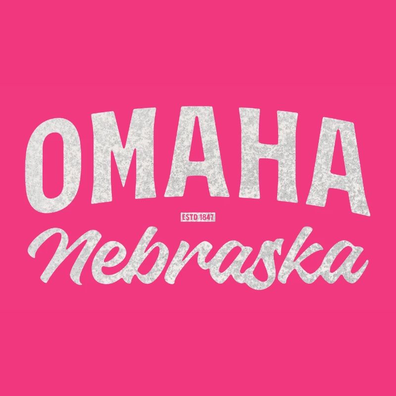 Omaha Nebraska Vintage Script Tee