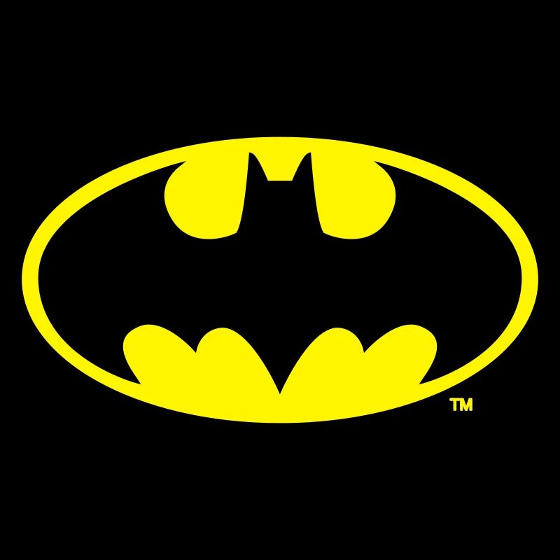 DC Comics Batman Logo in gold-metallic Optik