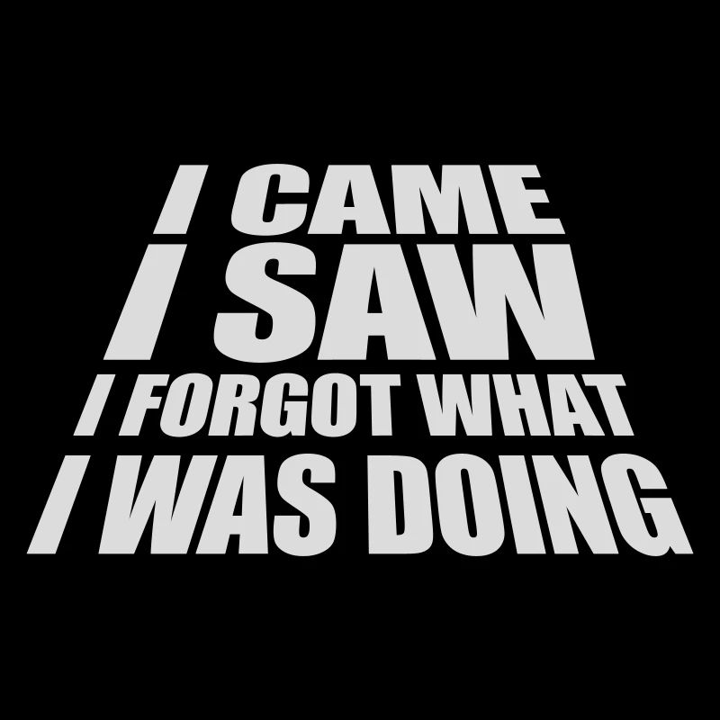 I came saw forget