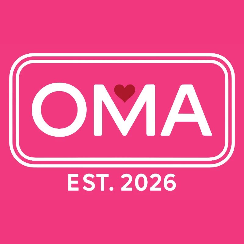 OMA EST. 2026 Stolze Großmutter Ankündigung