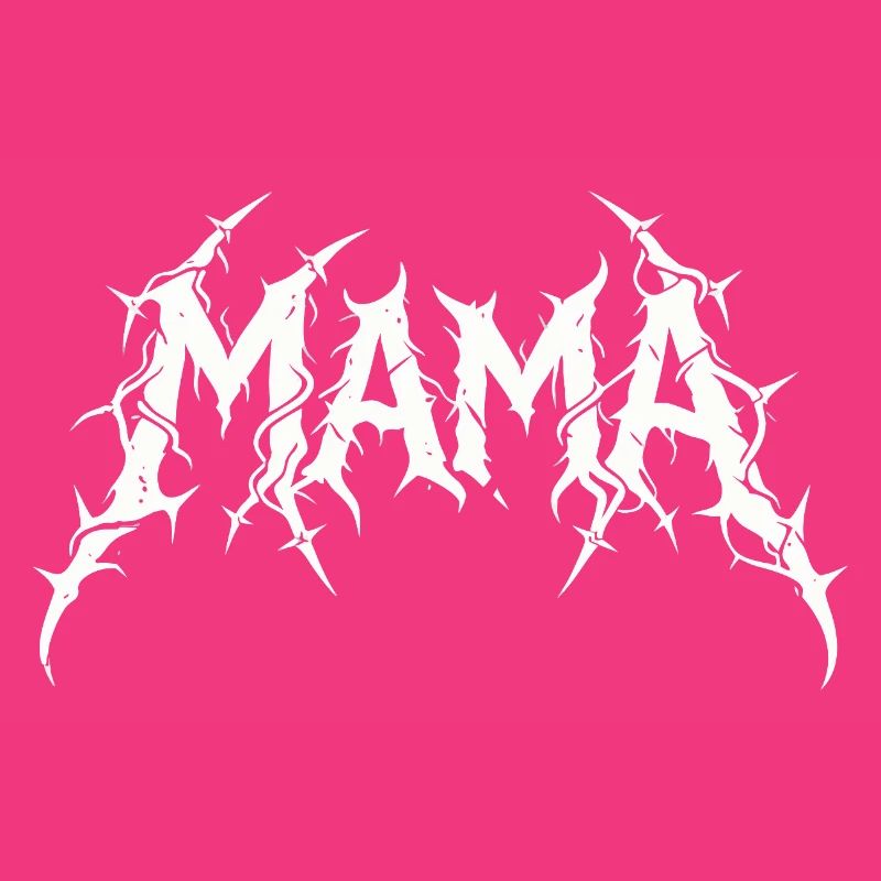 Mama Metal Rock Musik Hardcore Mutter Design