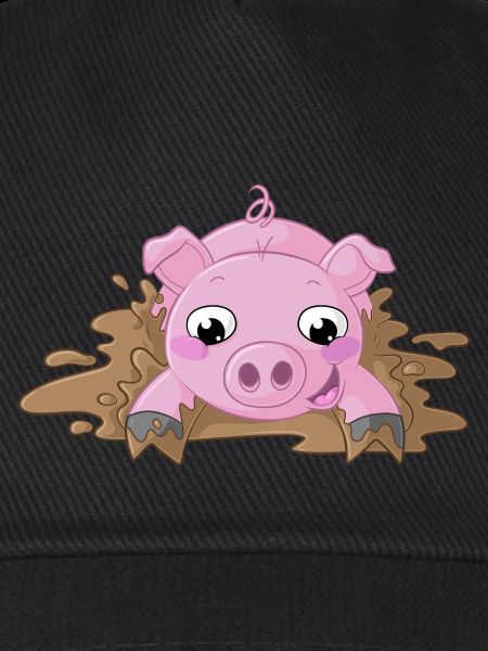 Planschendes Comic Schweinchen