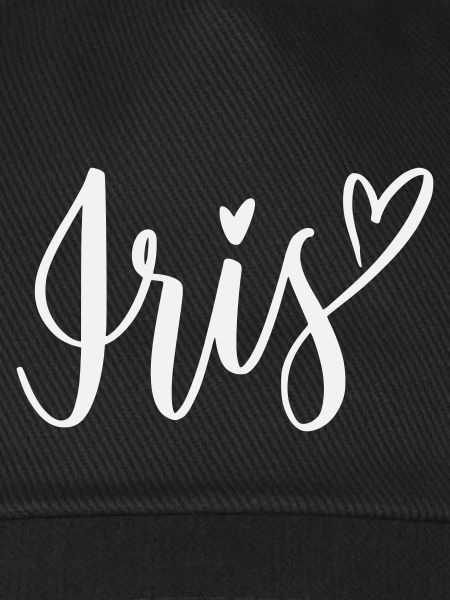 Iris Herz Schriftzug