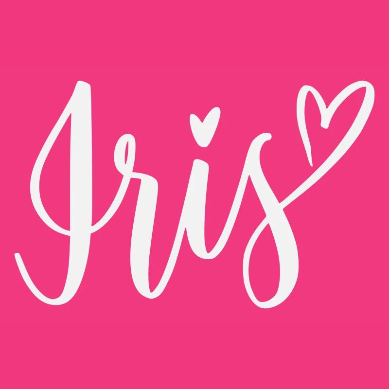 Iris Heart Lettering