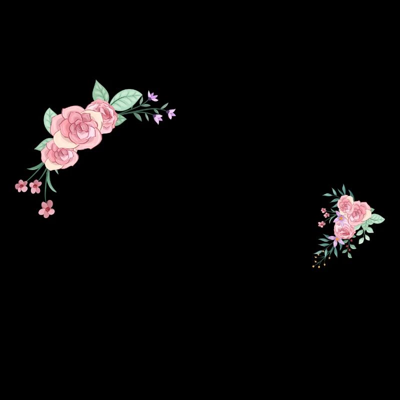 Lettre w fleurs