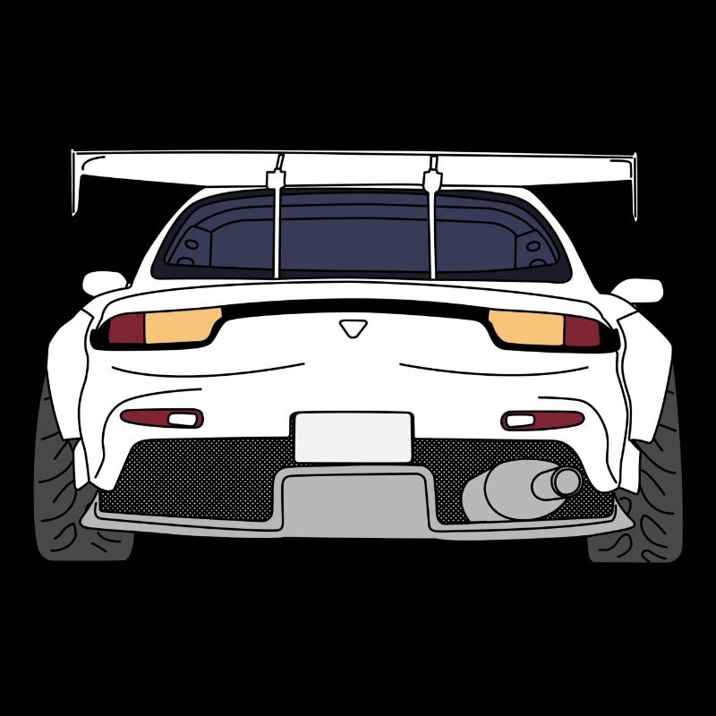 rx7rear white