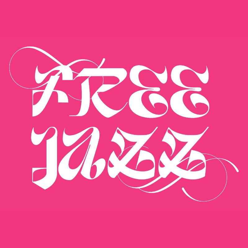 Conception typographique de jazz libre