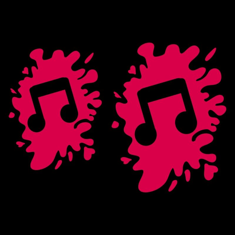 Musiknote Klecks