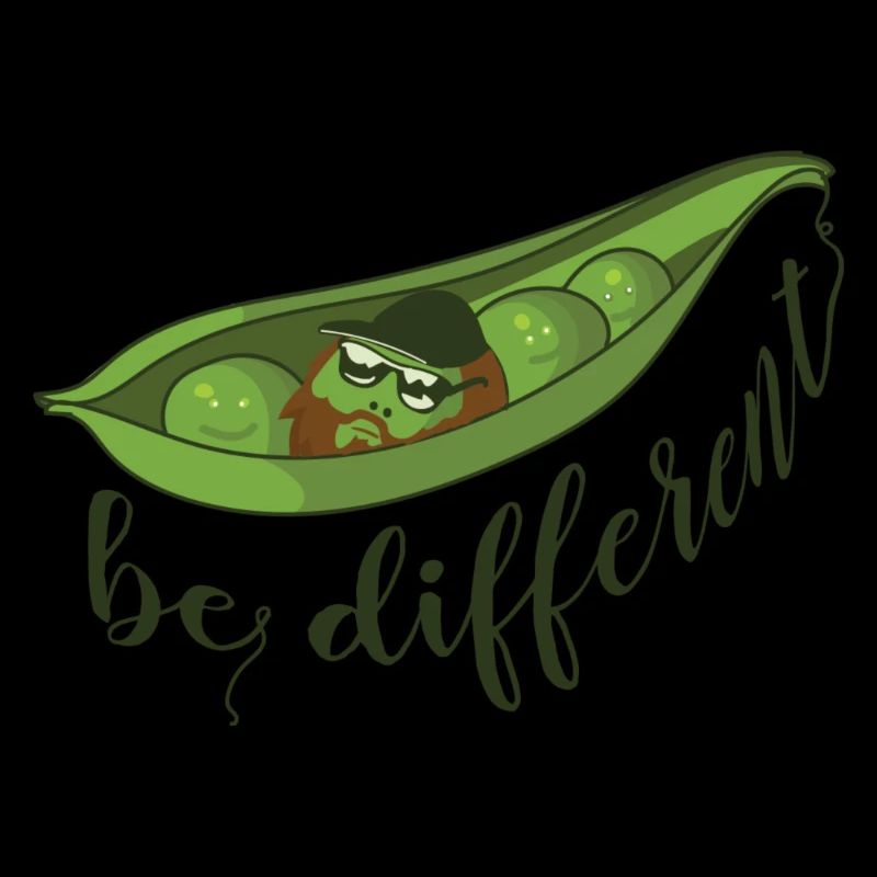 Erbse Hipster different 2