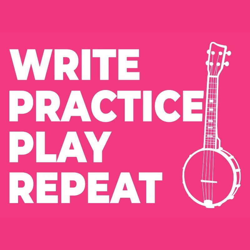 Writing, practicing, playing, repeating