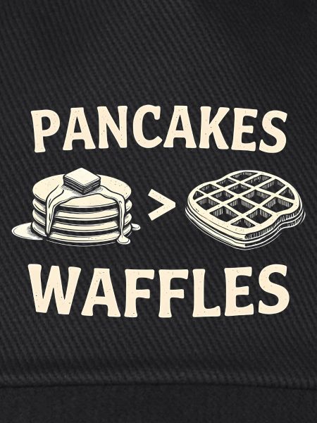 Pfannkuchen über Waffeln
