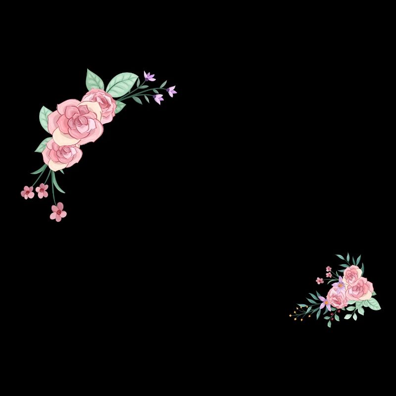 Lettre m fleurs