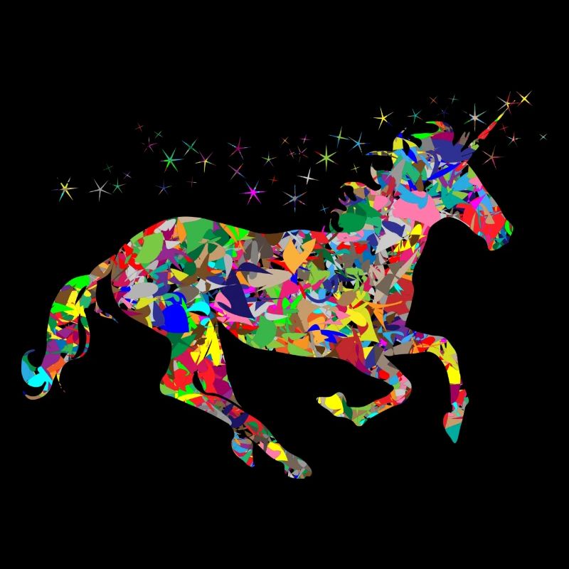 Einhorn Farbkleckse Geschenk Geschenkidee