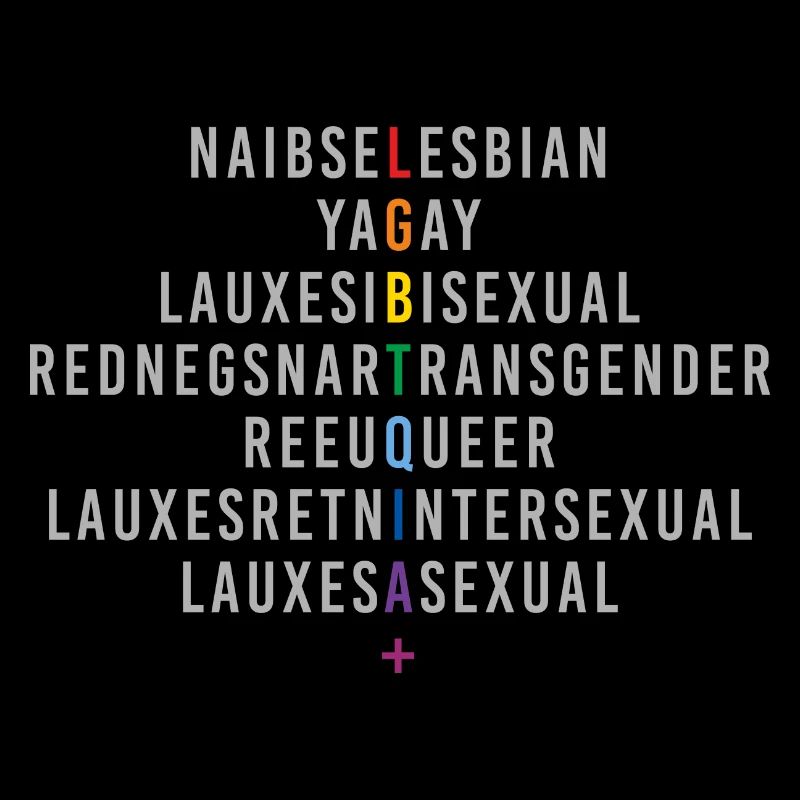 LGBTQIA+ Rainbow Flag Reflection
