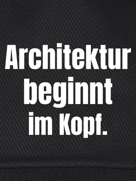 Architektur beginnt im Kopf