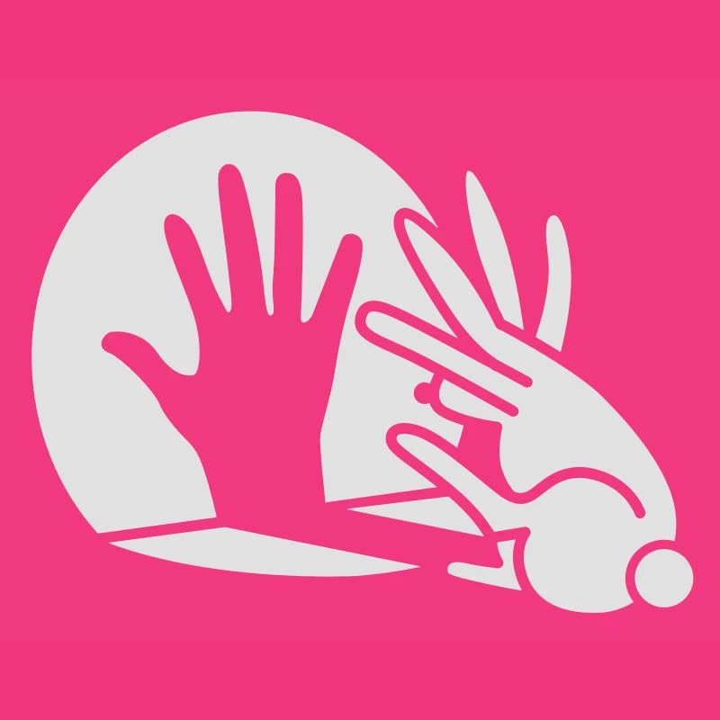 hand shadow rabbit glow in the dark