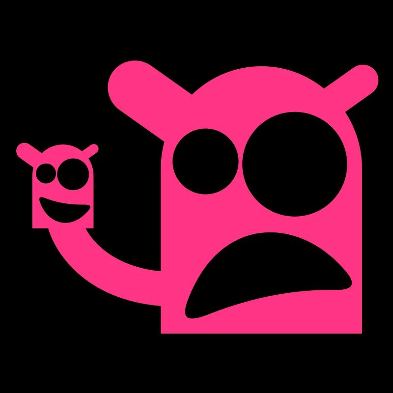 Ein Monster mit einer Monster-Puppe