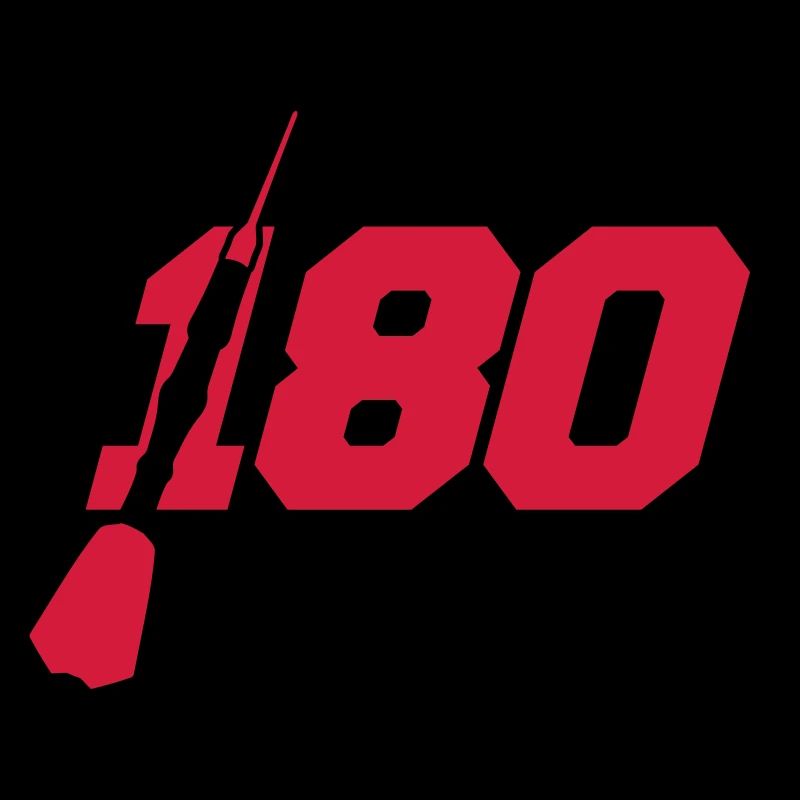 frapper 180 points logo silhouette dart flèche dart