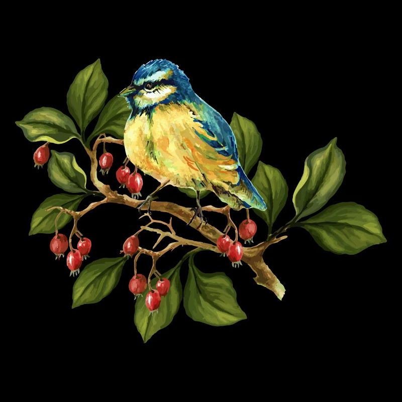 Bunter Vogel