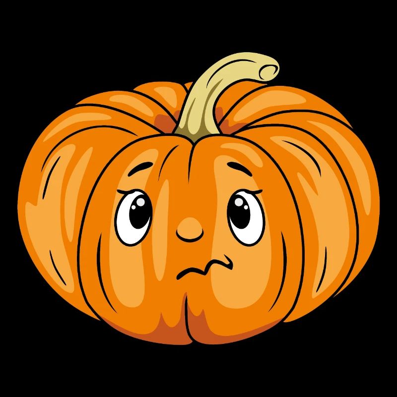 Dubious pumpkin emotion