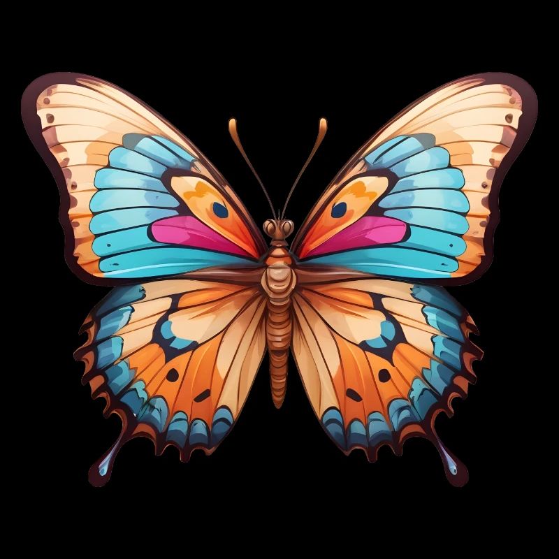 Dessin de papillon coloré