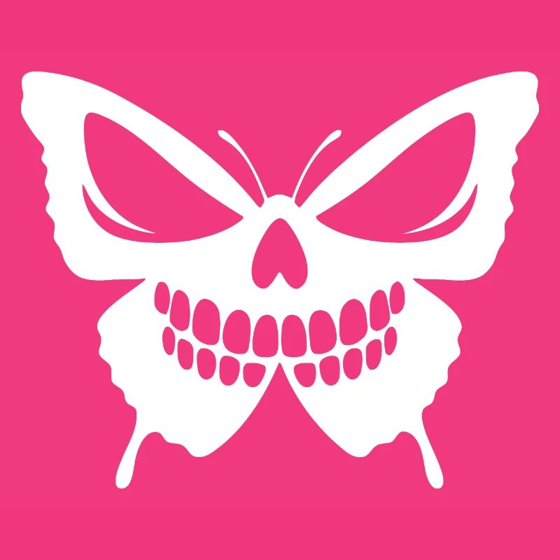 Conception complexe de crâne de papillon