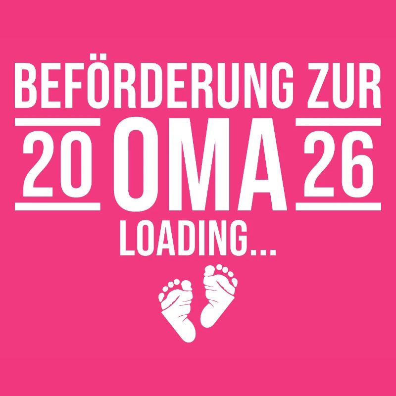 Oma 2026 loading - Werdende Großmutter