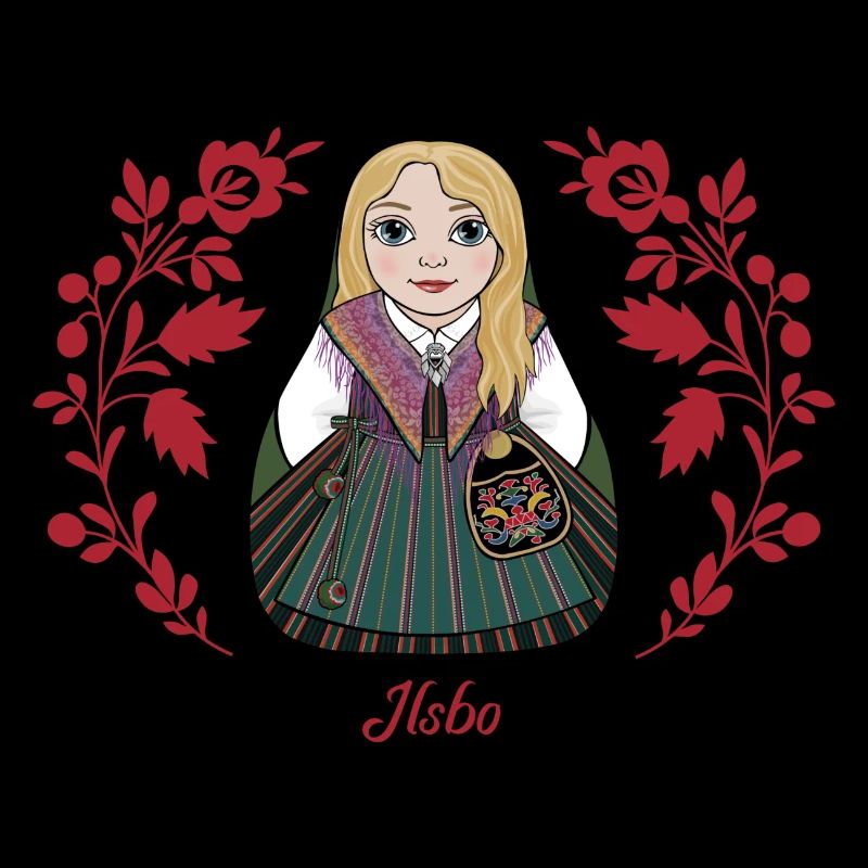 Ilsbostinta mit Blumen.