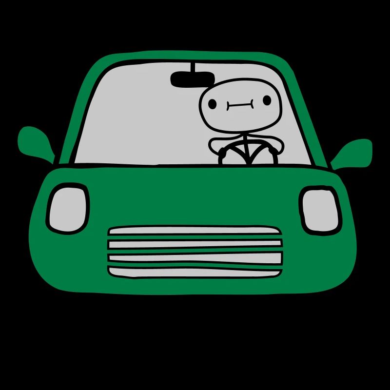 Fahrer Comic Auto