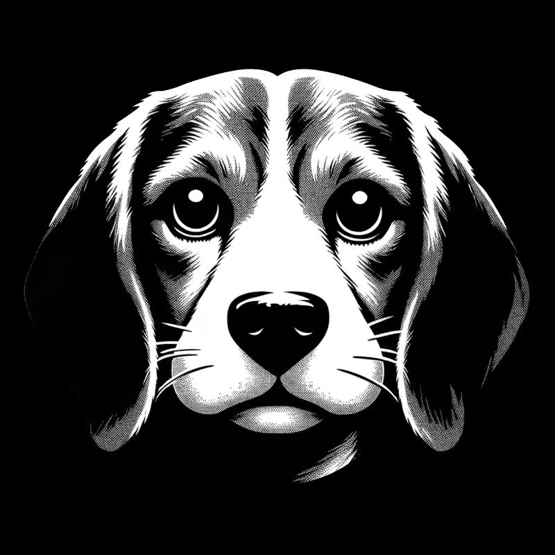 Le Beagle | Sourire mignon visage de chien
