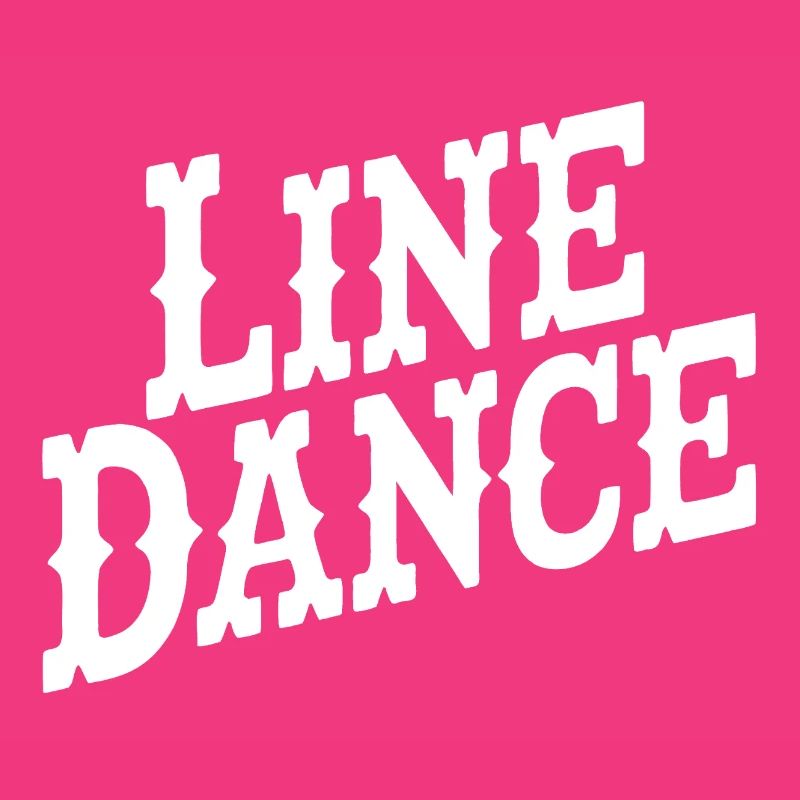 Line Dance Typography Style