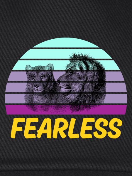 Fearless Retro Lion