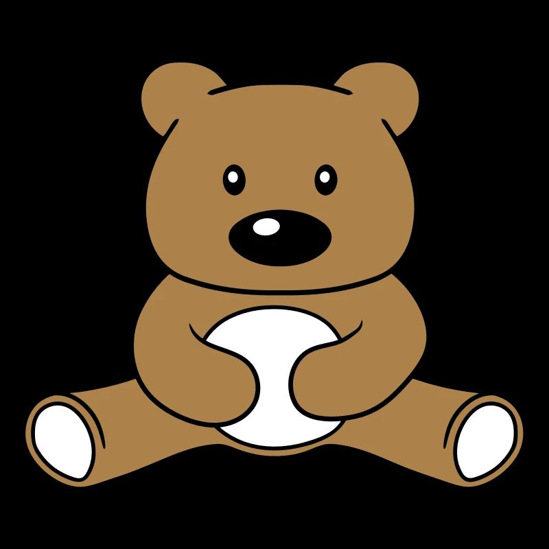 Baer mignon mignon assis petite bande dessinée bande dessinée cli