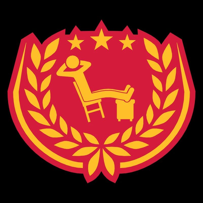 Lorbeerkranz Mann entspannt Icon