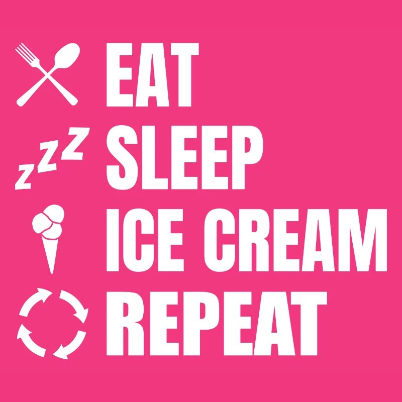 Manger de la crème glacée Sleep Répéter