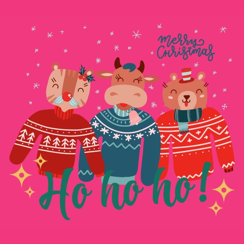 Hässlicher Weihnachtspullover - Frohe Weihnachten