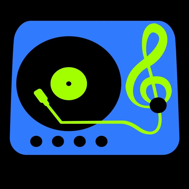 Music clef note mixer party vinyl