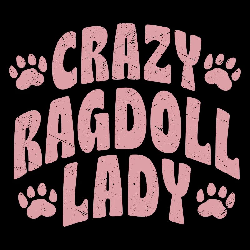 Crazy Ragdoll Lady Chat Chaton Mère
