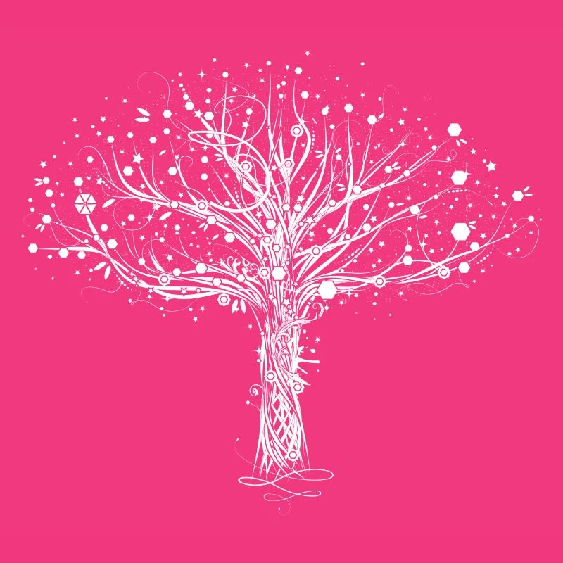 A white tree