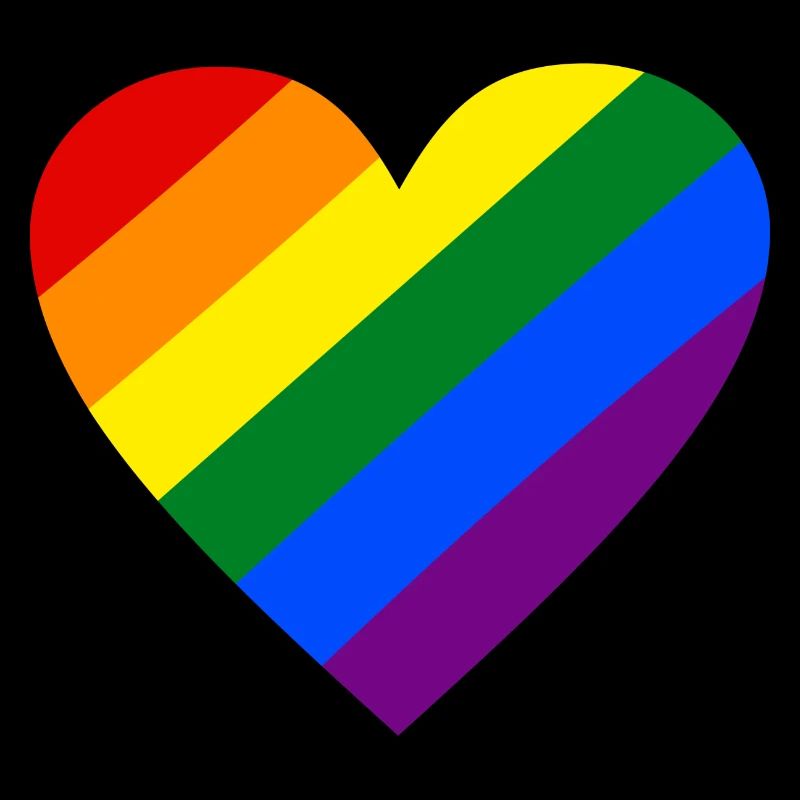 Regenbogen Herz